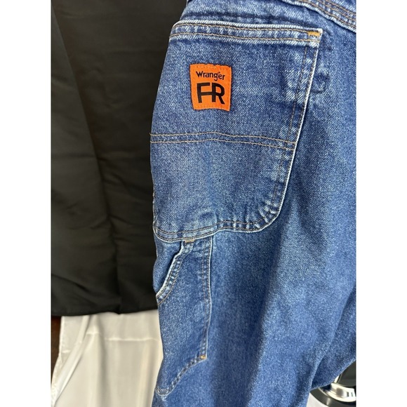 Wrangler Riggs Workwear FR Jeans Mens 44x32 Blue Flame Resistant 10FR3W020 CAT2 - Picture 9 of 9